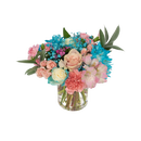 BLUE/PINK SMALL CENTERPIECE